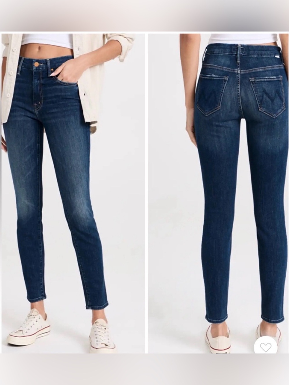 MOTHER "The Looker" Smooth Move Blue Jeans Size 29